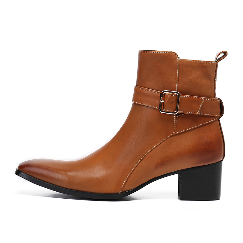 Botines puntiagudos con hebill - Men Formal Wear With Boots reseña y precio