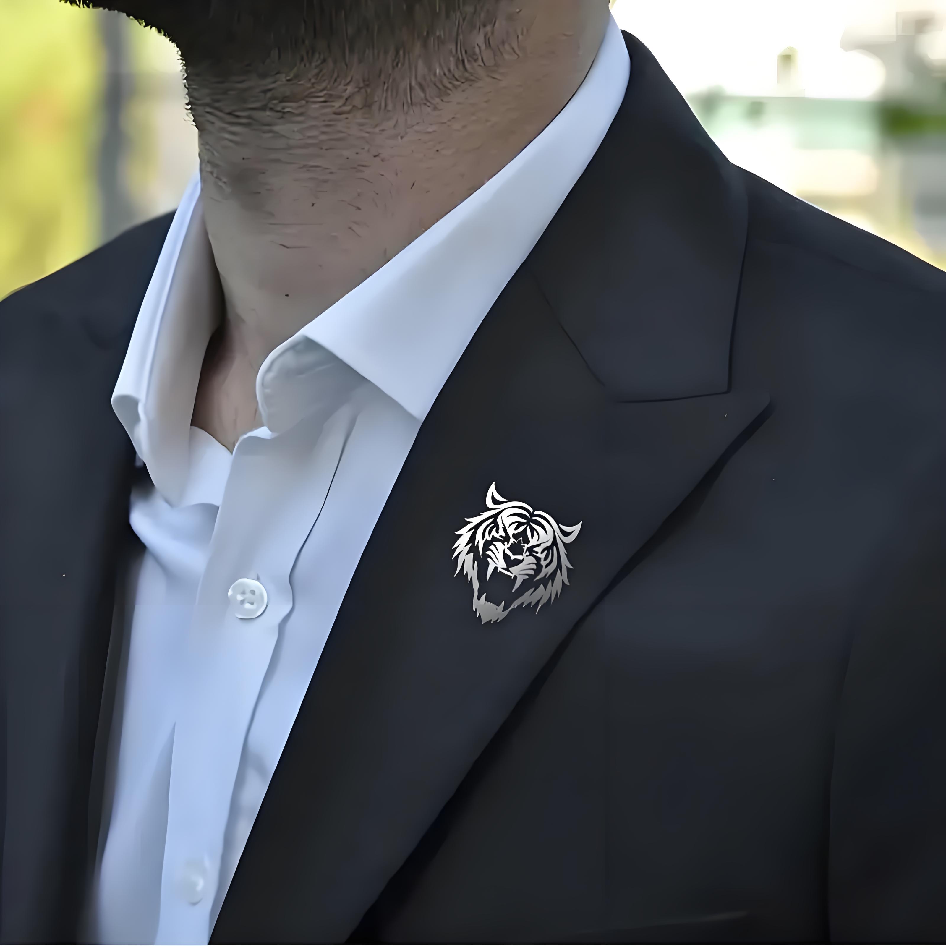 Pin de solapa con cabeza de ti - Tuxedo Lapel Pin reseña y precio