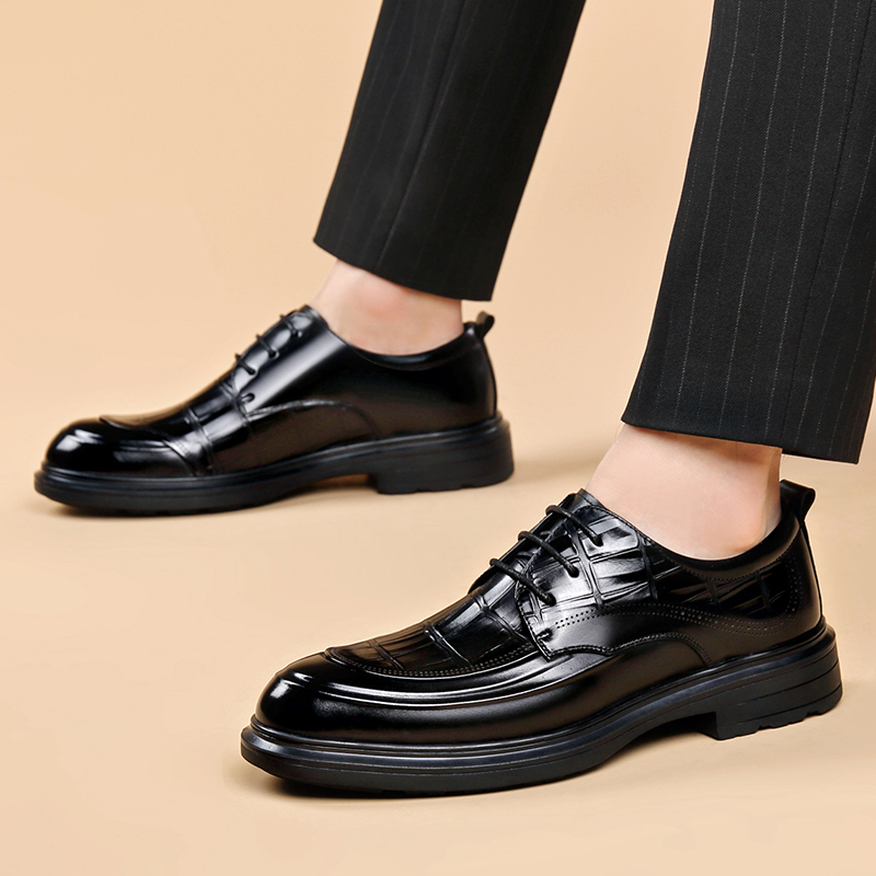 Zapatos de cuero formales para - Formal Men Daily Wear Footwear reseña y precio
