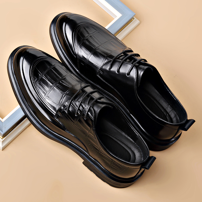 Zapatos de cuero formales para - Formal Men Daily Wear Footwear reseña y precio