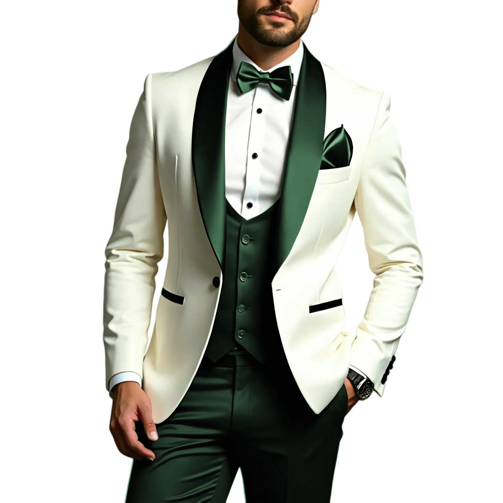 Trajes de 3 Piezas para Hombre - Men Formal Wear Modern reseña y precio
